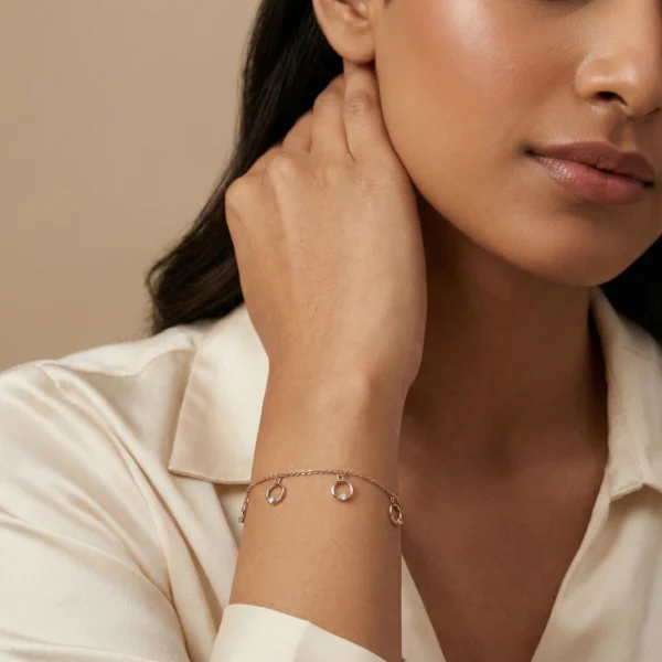 Rose Gold Diamond Bracelet - ALB00232