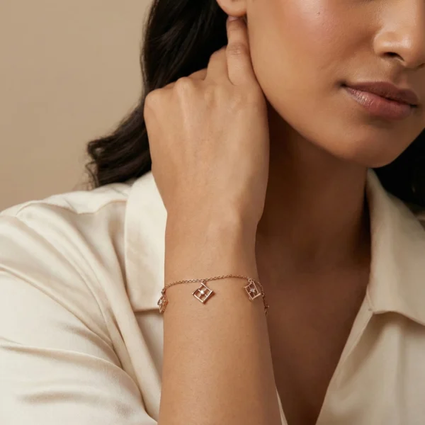 Rose Gold Diamond Bracelet - ALB00233