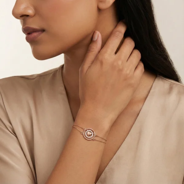 Rose Gold Diamond Bracelet - ALB00235
