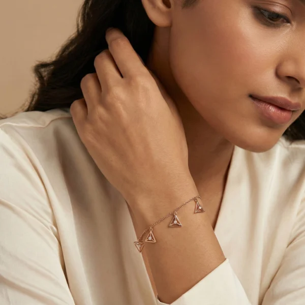 Rose Gold Diamond Bracelet - ALB00241