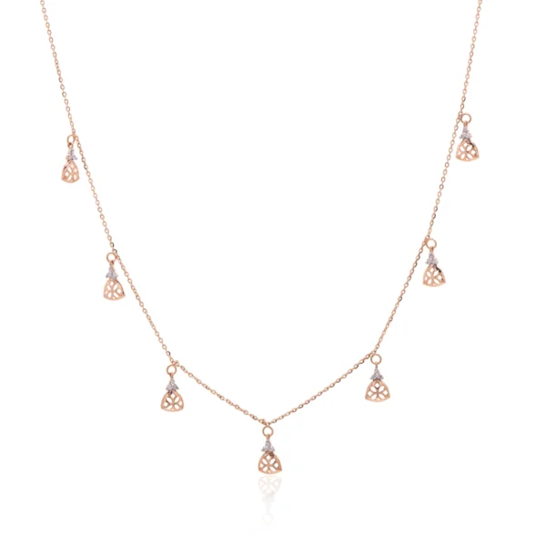 Rose Gold Diamond Necklace