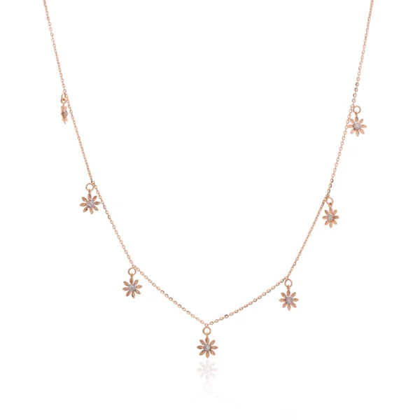 Rose Gold Diamond Necklace