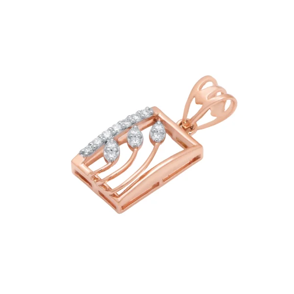 Rose Gold Diamond Pendant - APS00264