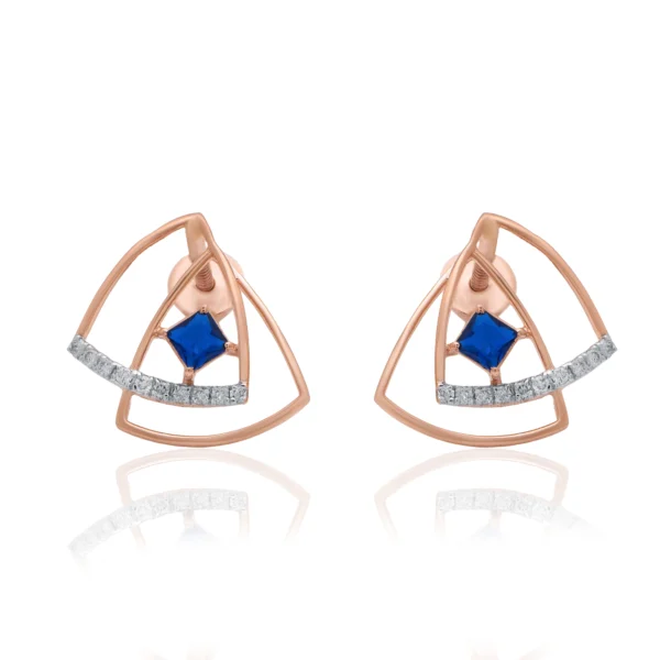 Rose Gold Diamond Earrings