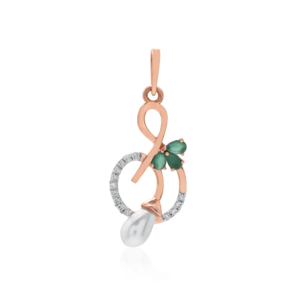 Rose Gold Diamond Pendant