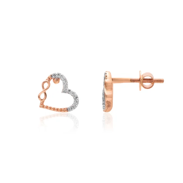 Rose Gold Diamond Earrings