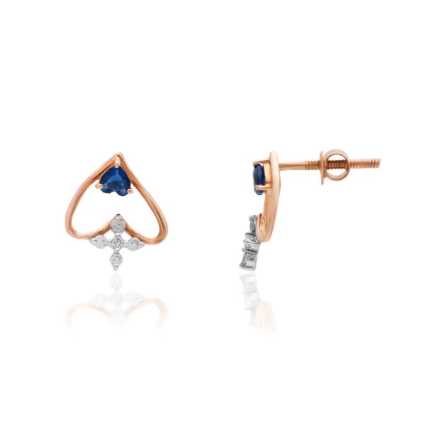 Rose Gold Diamond Earrings