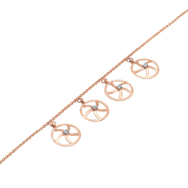 Rose Gold Diamond Bracelet - ALB00251