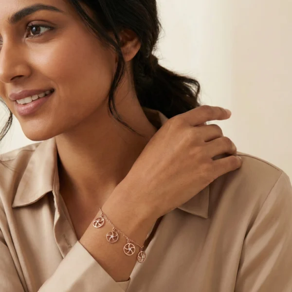 Rose Gold Diamond Bracelet - ALB00251