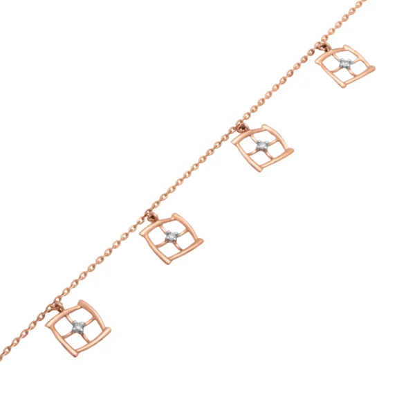 Rose Gold Diamond Bracelet - ALB00257
