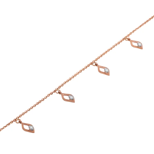 Rose Gold Diamond Bracelet - ALB00258