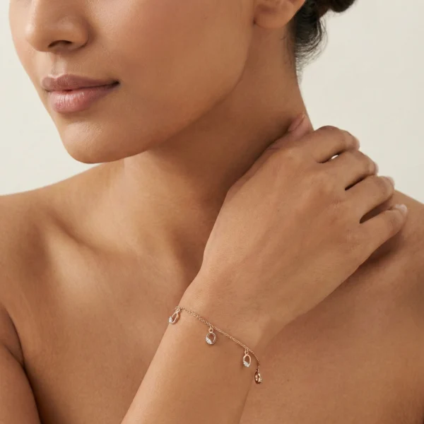 Rose Gold Diamond Bracelet - ALB00263