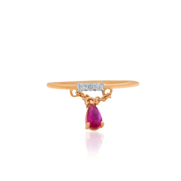 Yellow Gold Diamond Ring - ALR01034