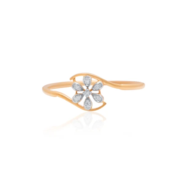 Yellow Gold Diamond Ring - ALR01043