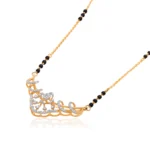 Yellow Gold Diamond Mangalsutra - AMS00156