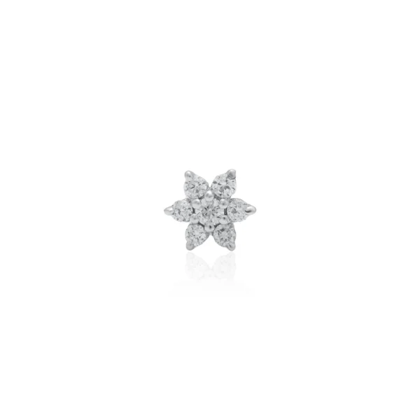 Yellow Gold Diamond Nose Pin - ANP00071