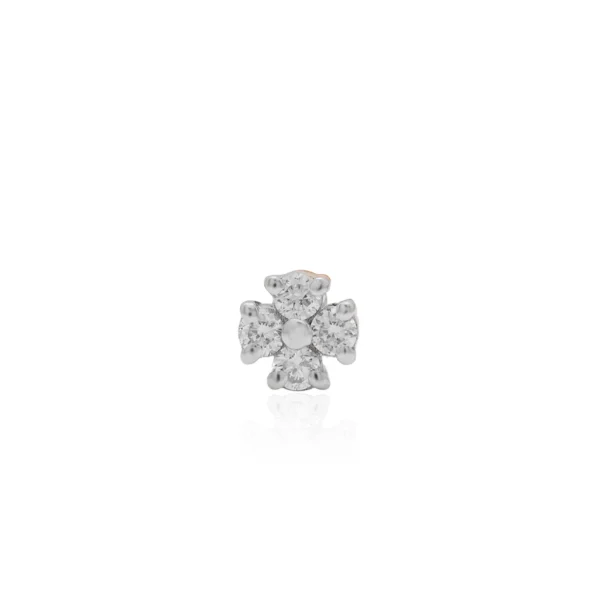 Yellow Gold Diamond Nose Pin - ANP00083