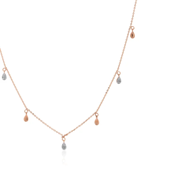 Rose Gold Diamond Necklace