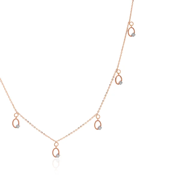 Rose Gold Diamond Necklace