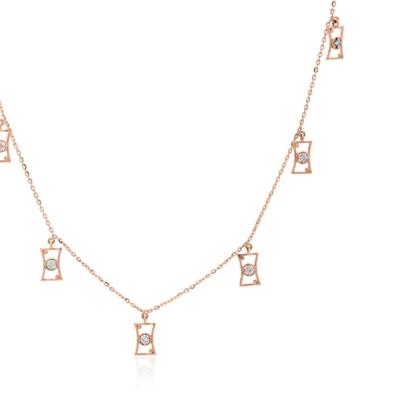 Rose Gold Diamond Necklace