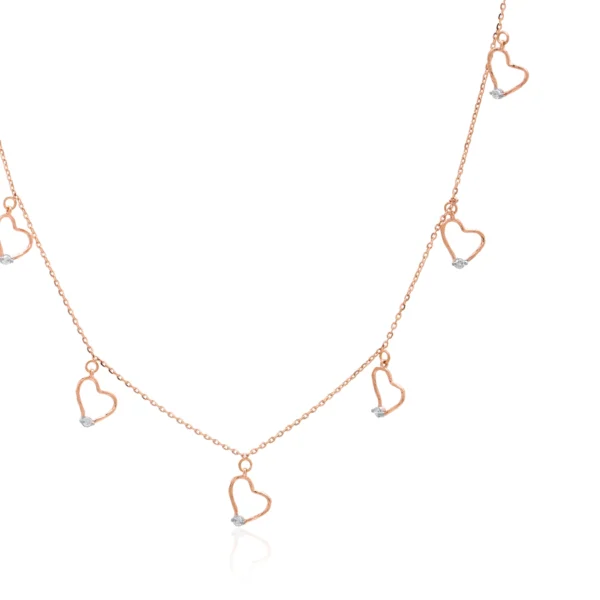 Rose Gold Diamond Necklace