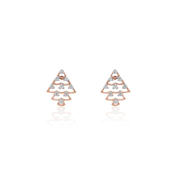 Rose Gold Diamond Earring