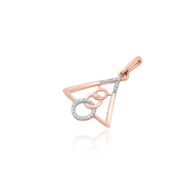 Rose Gold Diamond  Pendant