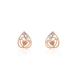 Rose Gold Diamond Earrings - APS00373E