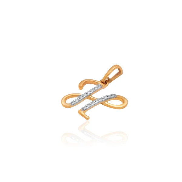 Initial H Diamond Pendant